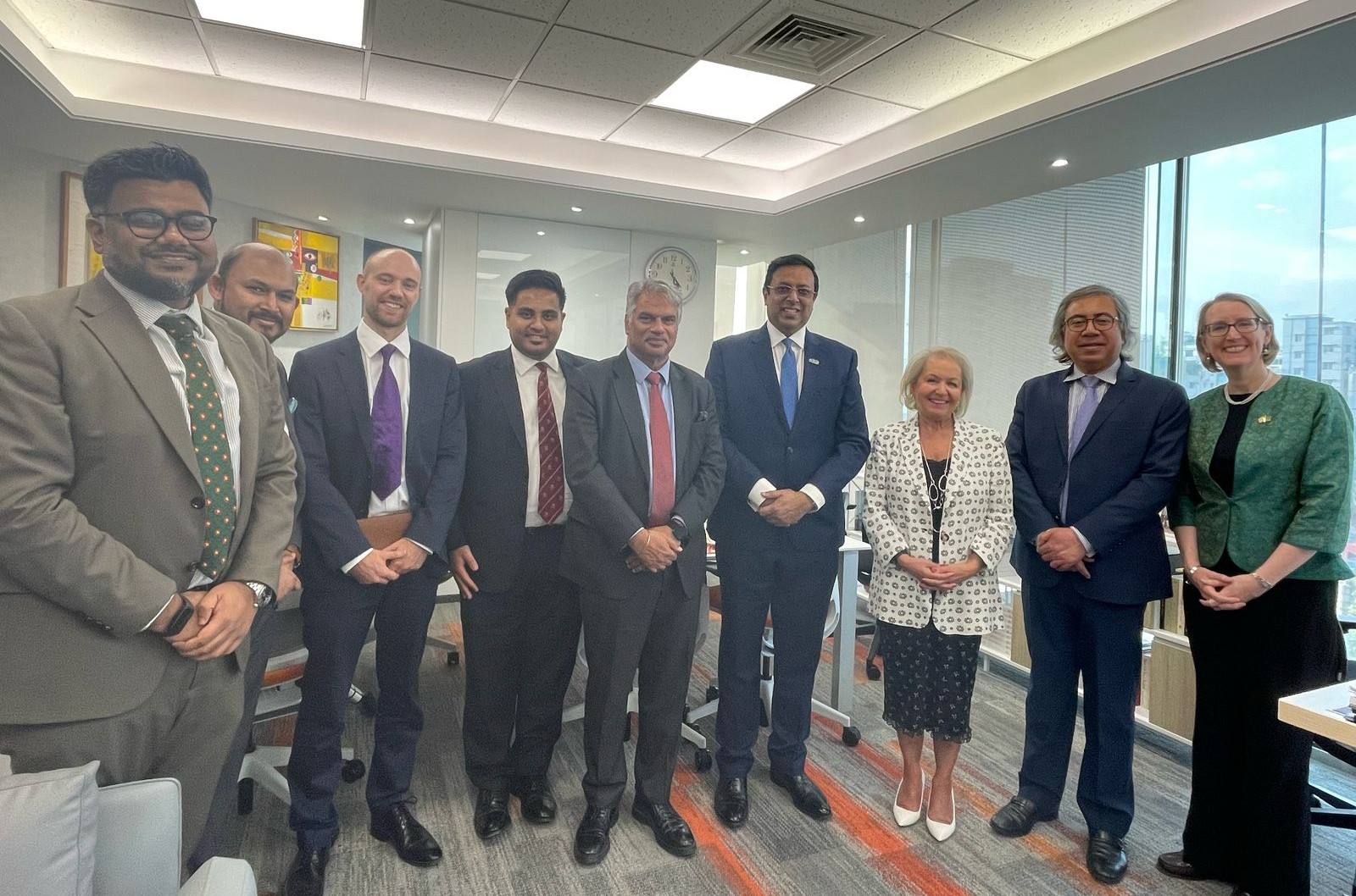 Business meeting with professionals