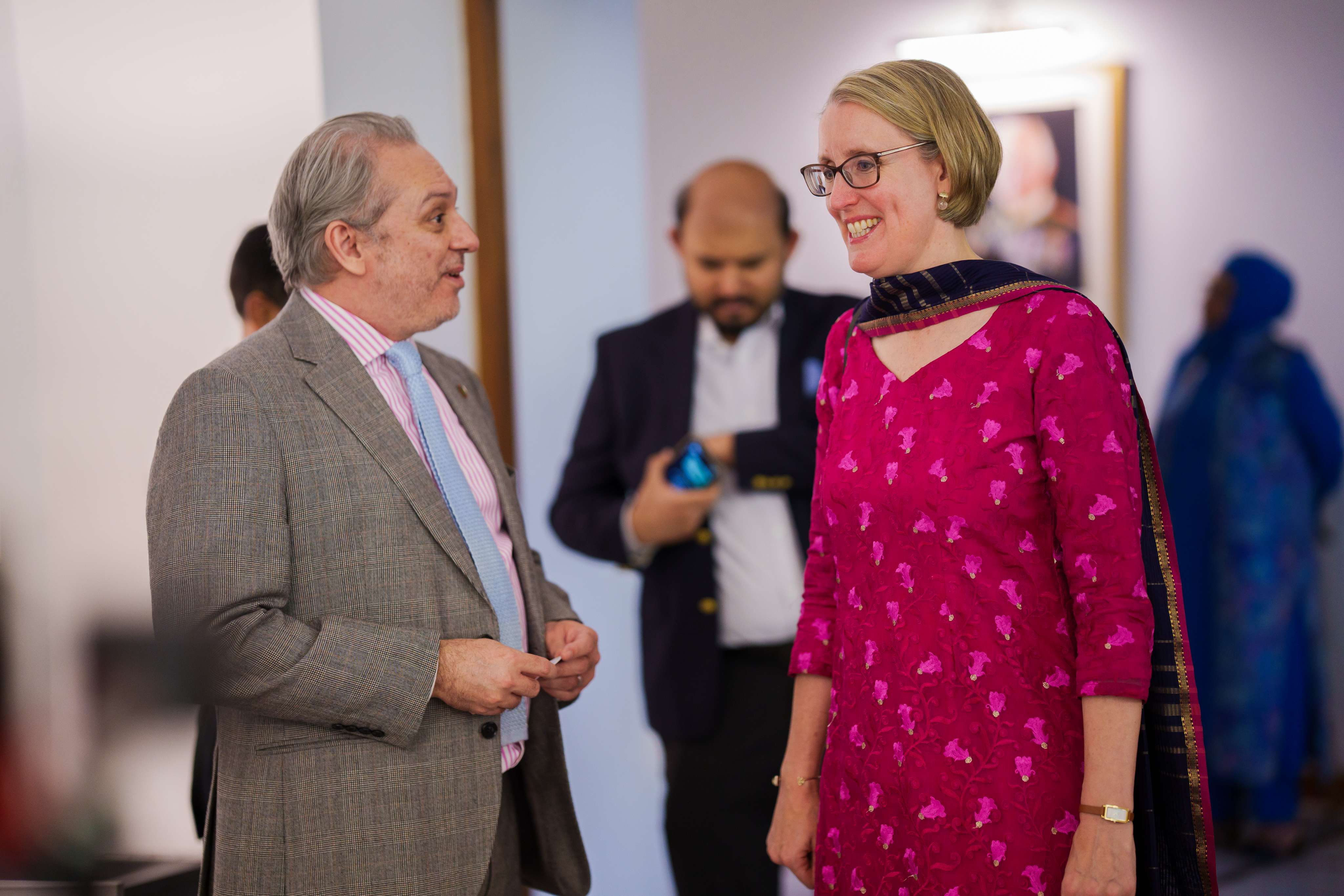 BBG representative with H.E. Sarah Cooke at the Iftar