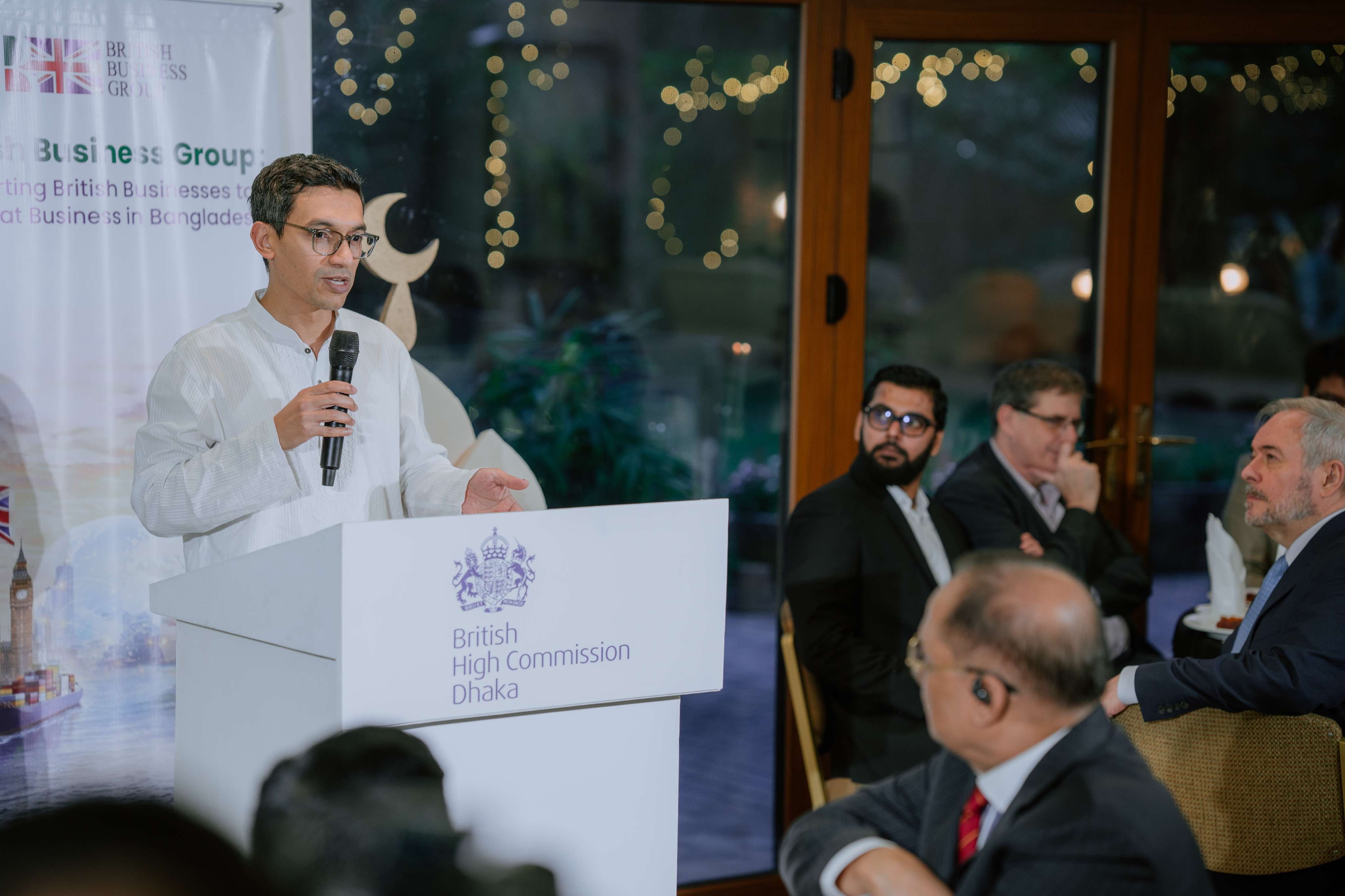 Guests listening during the Iftar addresses